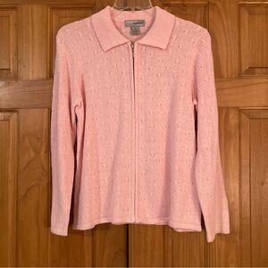 NWOT Vintage Designers Originals Studio Full Zip Sweater Size M